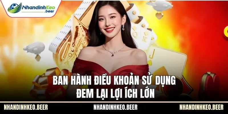 Ban hành điều khoản sử dụng đem lại lợi ích lớn